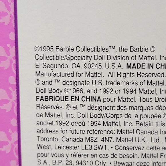 VINTAGE 1995 Barbie The Great Eras Collection: Victorian Lady - NRFB - Picture 10 of 10